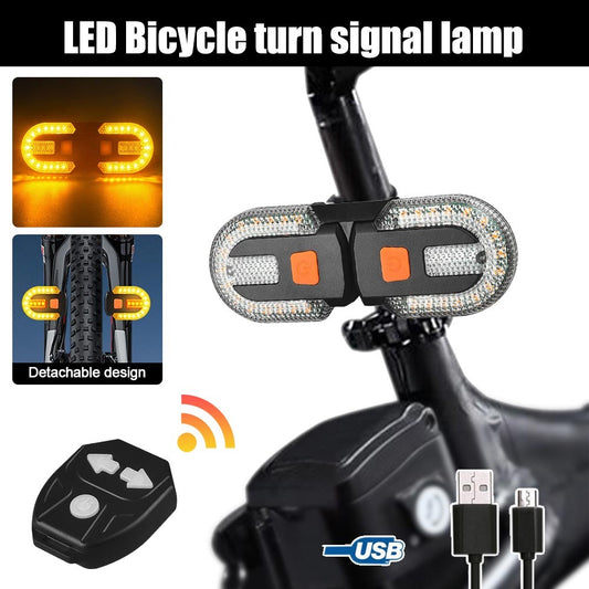 Bike Turn Signals Light Rear USB Bicycle Tail Light with Remote Control