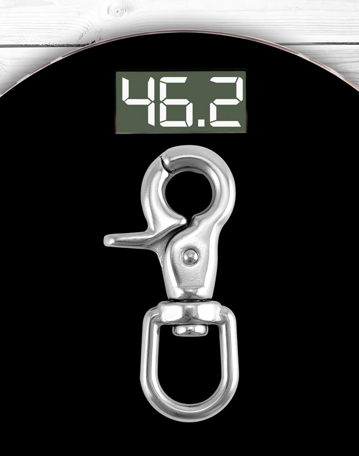 Marine Grade Stainless Steel Swivel Trigger Snap Hook 4 Pack - 2.56" Heavy Duty Clips
