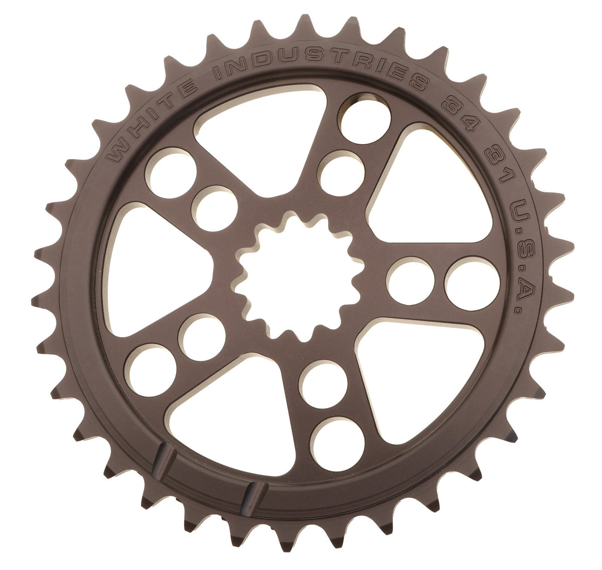 White Industries Double Chainring 34/31T Bicycle Chainring Black New