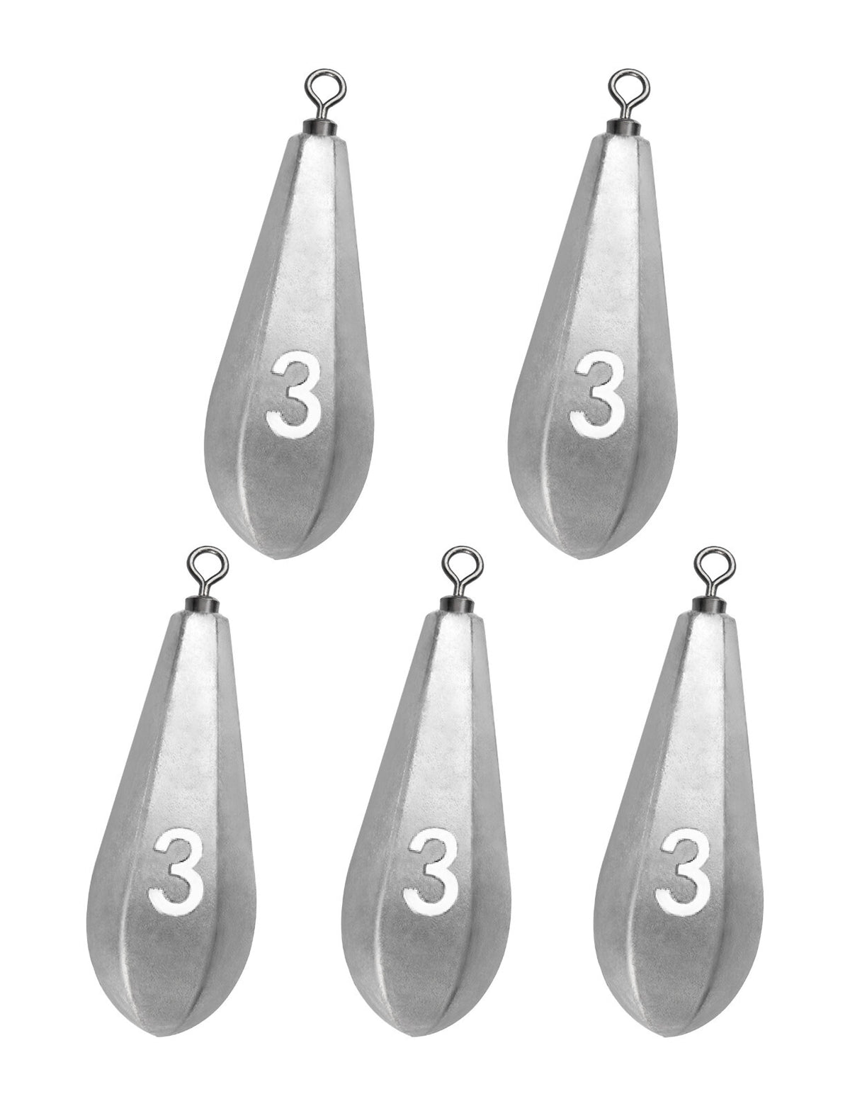 Saltwater Fishing Sinkers with Swivel for Deep Water Bottom Fishing - Multiple Sizes
