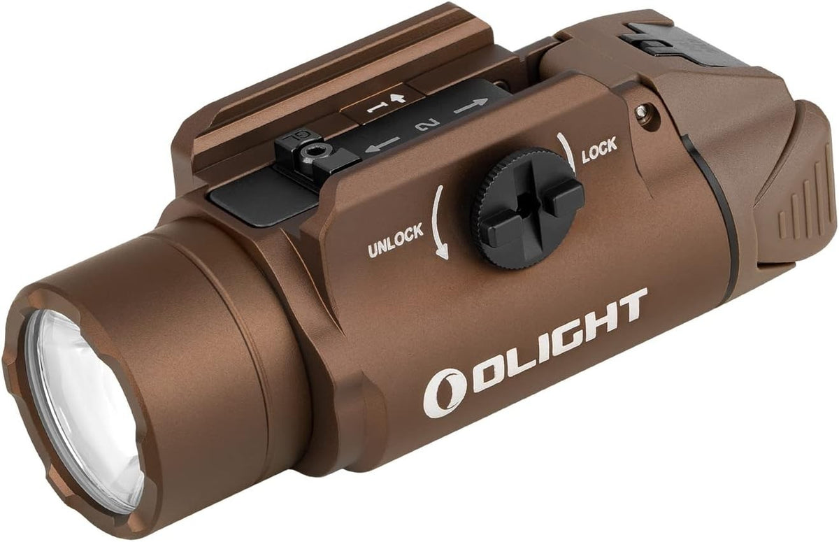 Olight Valkyrie PL-3S 1000 Lumen with Rail Mount - Desert Tan
