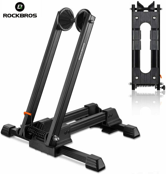 Foldable Bicycle Parking Rack Stand - Indoor Floor Storage for Bikes