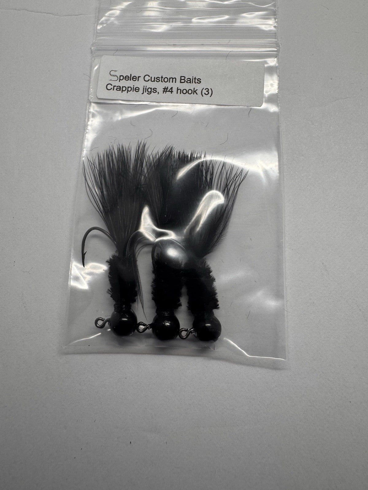 6 Pack 1/16 oz Hand-Tied Marabou Fishing Jigs for Trout & Crappie