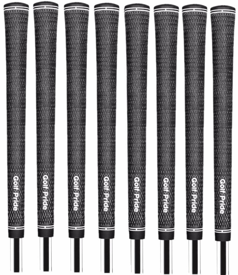 Golf Pride Tour Velvet BCT Cord Golf Club Grips Bundle Set Black - Standard & Ribbed