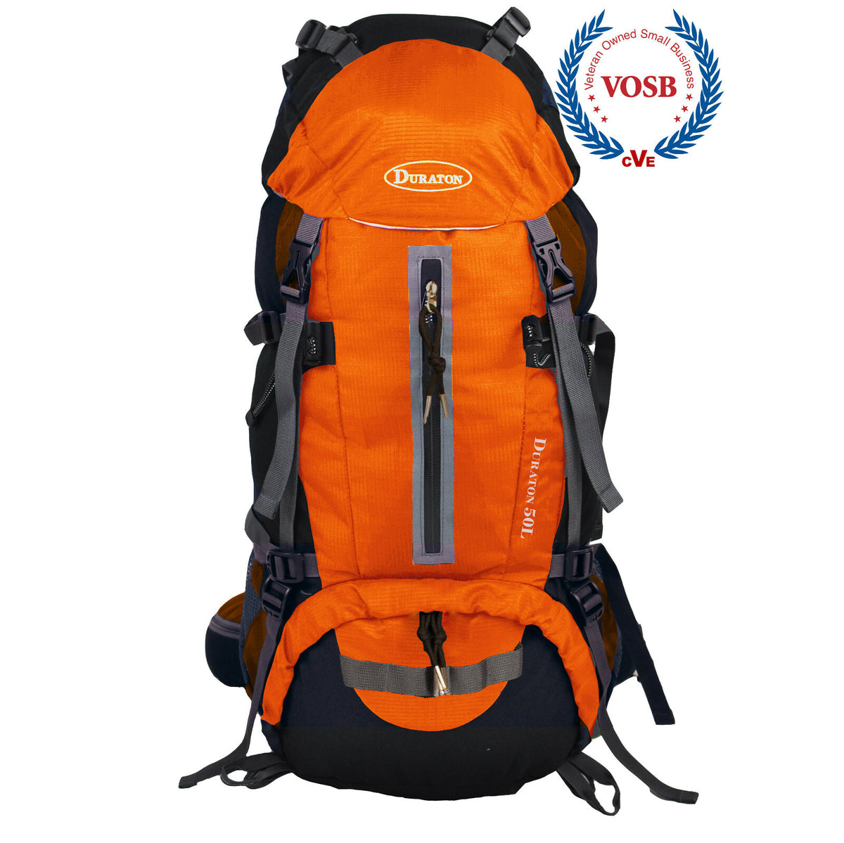 50L Hiking Backpack for Camping Hunting Fishing with Rain Cover