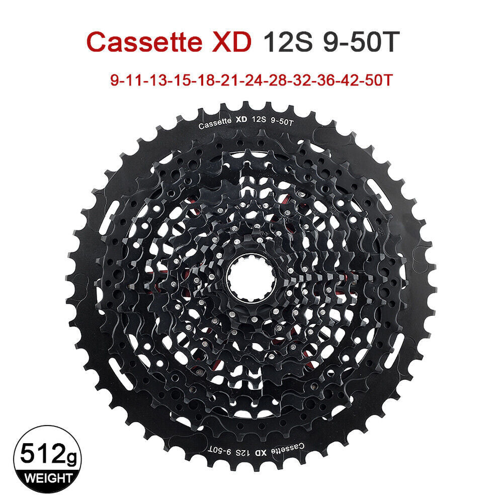 MTB Freewheel Cassette for Sram XD 11/12 Speed 9-50T 10-52T Compatible