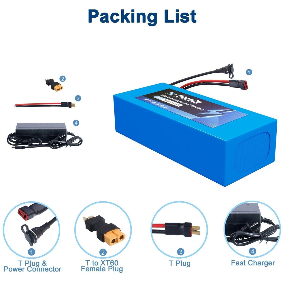 Electric Bike Battery 36V-72V for E-Scooter & Bicycle UL 2271 Certified