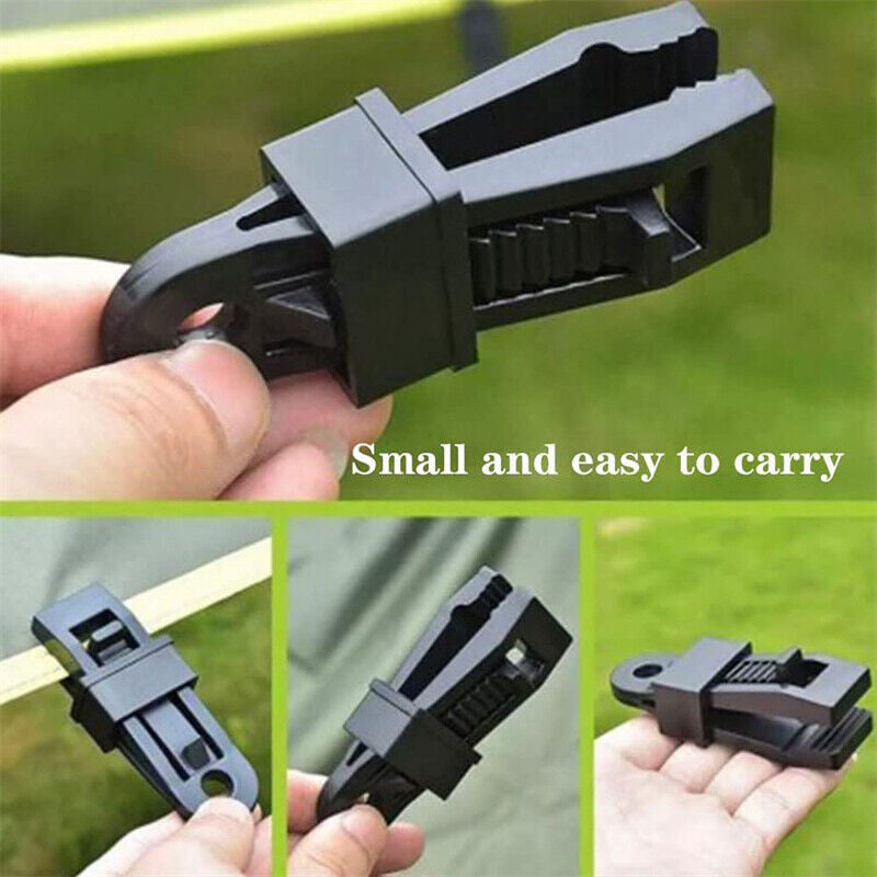 Heavy Duty Adjustable Locking Clips for Tarp Shade Cover Canvas Outdoor Use