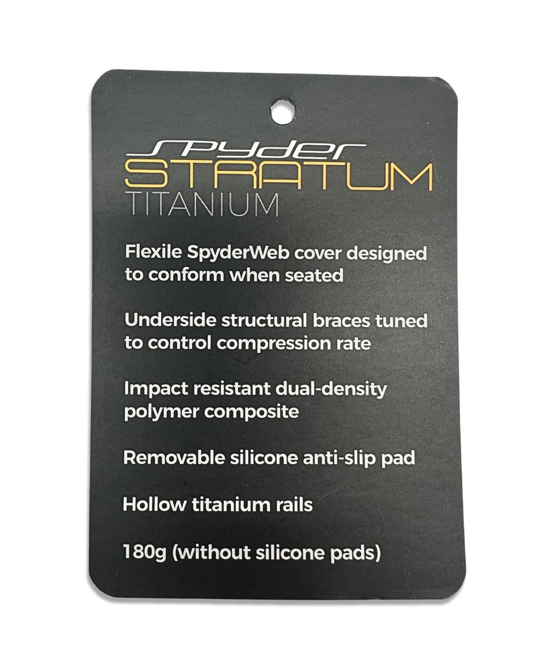 Titanium Bike Saddle with Hollow Rails 292x135mm Lightweight 180g