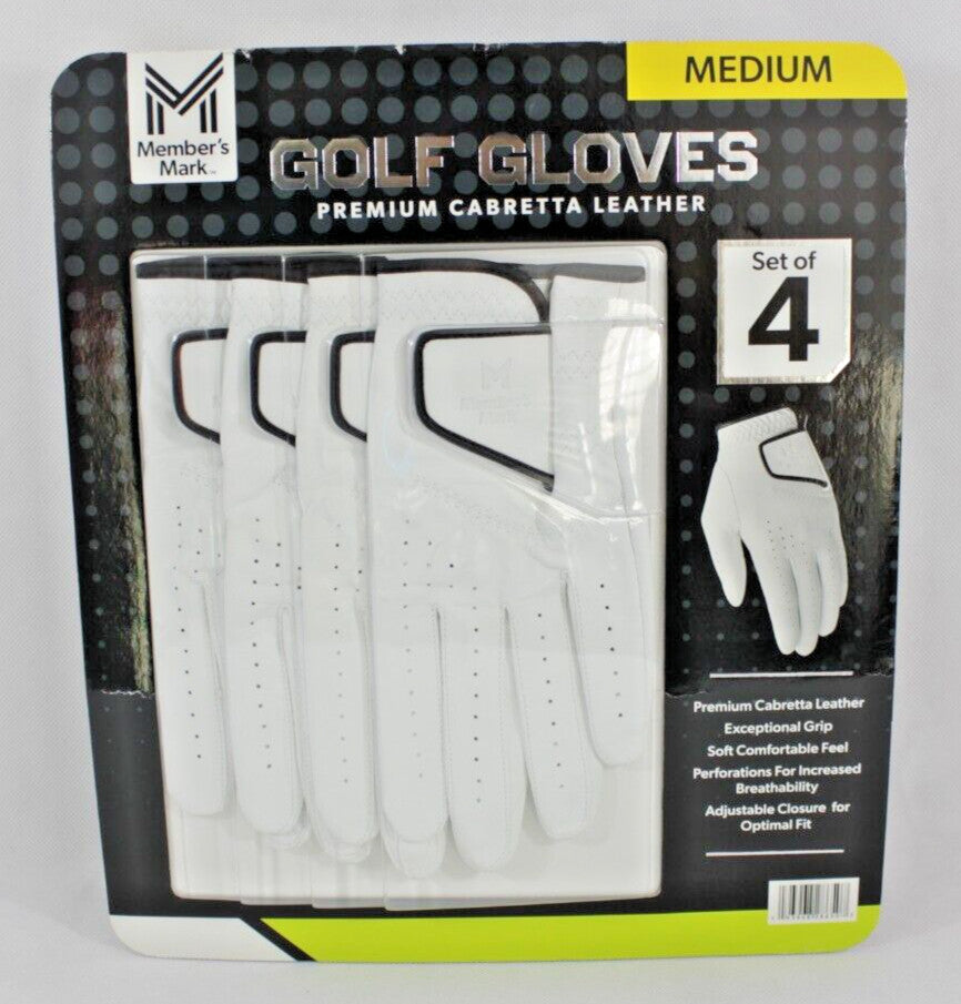 Premium Cabretta Leather Left Hand Golf Glove Set – Flexible, Moisture-Wicking, Durable