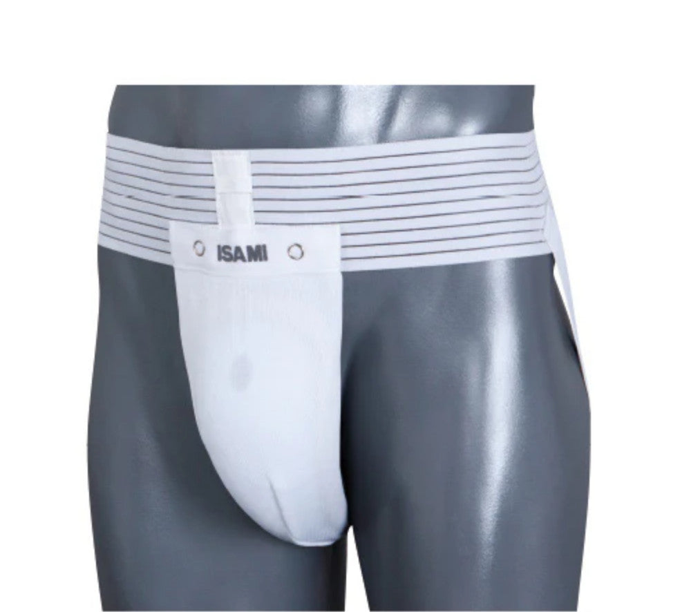 Isami Metal Supporter with Cup - L-672 White