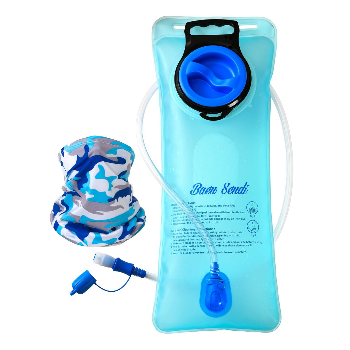2 Pack 2L Hydration Bladders BPA-Free Water Reservoirs for Outdoor Activities