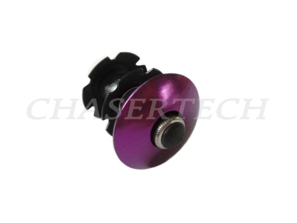 MTB Bicycle Ahead Stem Headset Cap 1 inch 25.4mm Purple with Star Nut