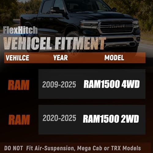 3-Inch Front + 2-Inch Rear Leveling Lift Kit for Ram 1500 2009-2025