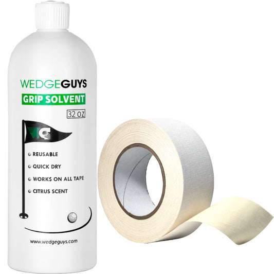 Golf Club Grip Kit with 32oz Solvent & Double-Side Tape Roll for Maintenance