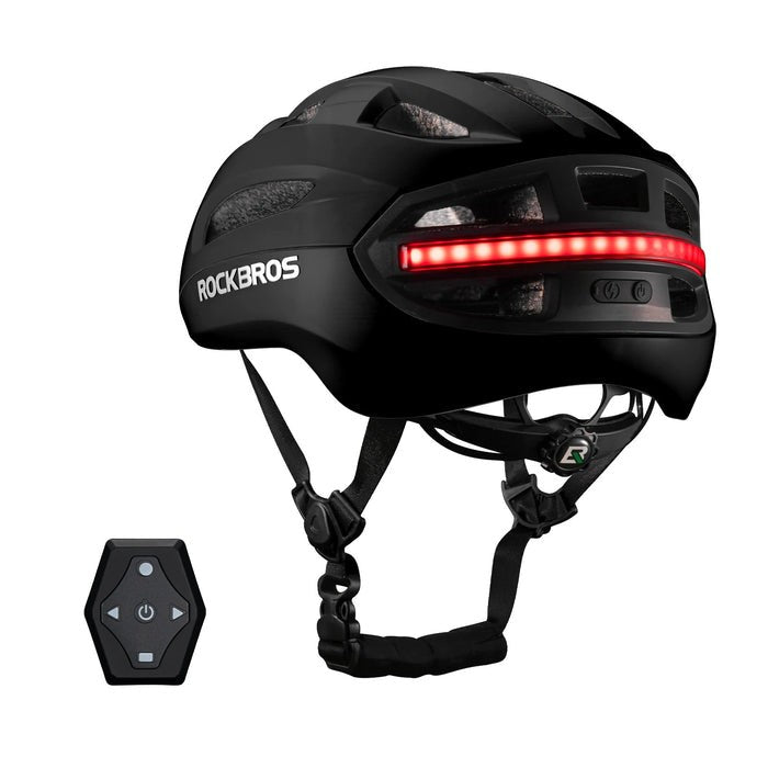 Adult Bike Helmet with USB Rechargeable LED Front & Rear Lights - Lightweight & Breathable Safety Gear