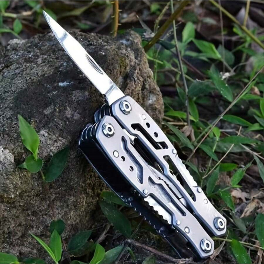 14-in-1 Mini Multi Tool Pliers Keychain Camping EDC Stainless Steel