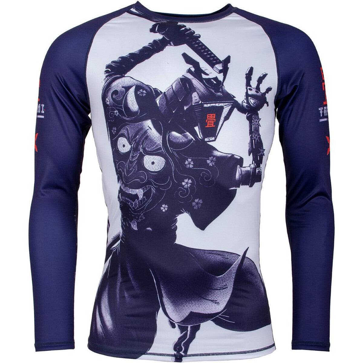 Long Sleeve BJJ Rashguard for Martial Arts Training - Samurai 2099