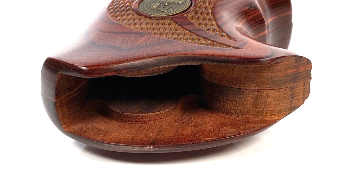 Pachmayr Rosewood Checkered Revolver Grip for S&W J Frame Round Butt