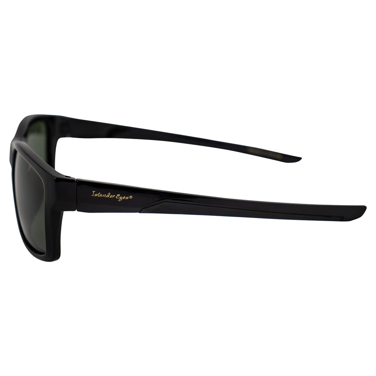 Polarized Square Sunglasses with Black Frame and Grey Lenses - UV Protection