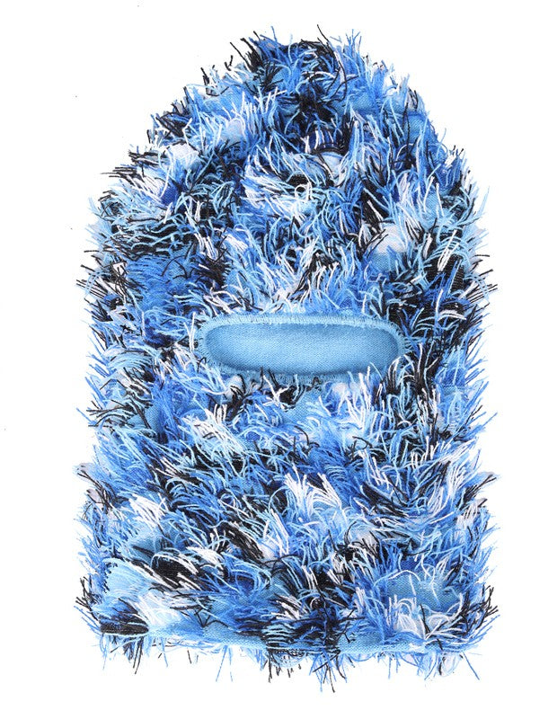 Distressed Knit Ski Face Mask - Windproof Winter Balaclava for Men Women