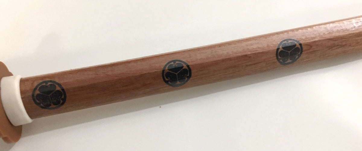 Wooden Bokken Practice Sword with Saya Scabbard - Japanese Style Martial Arts Weapon