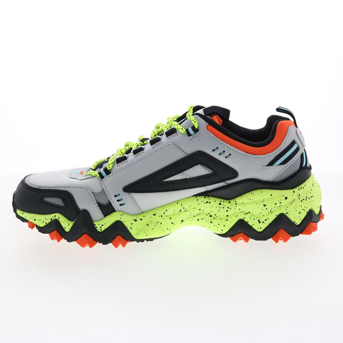 Men's Trail Hiking Shoes - Gray Leather Athletic Sneakers