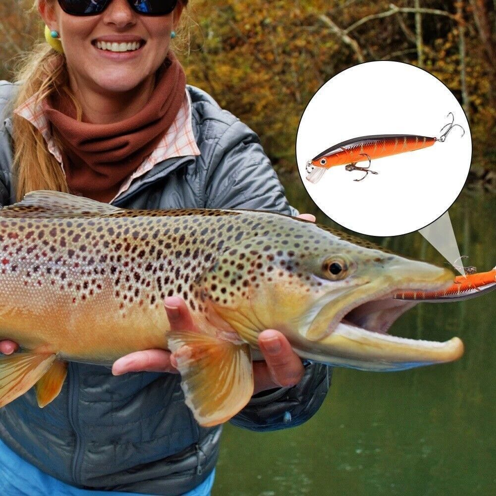 10cm Floating Topwater Fishing Lures with Rotating Tail for Bass and Saltwater