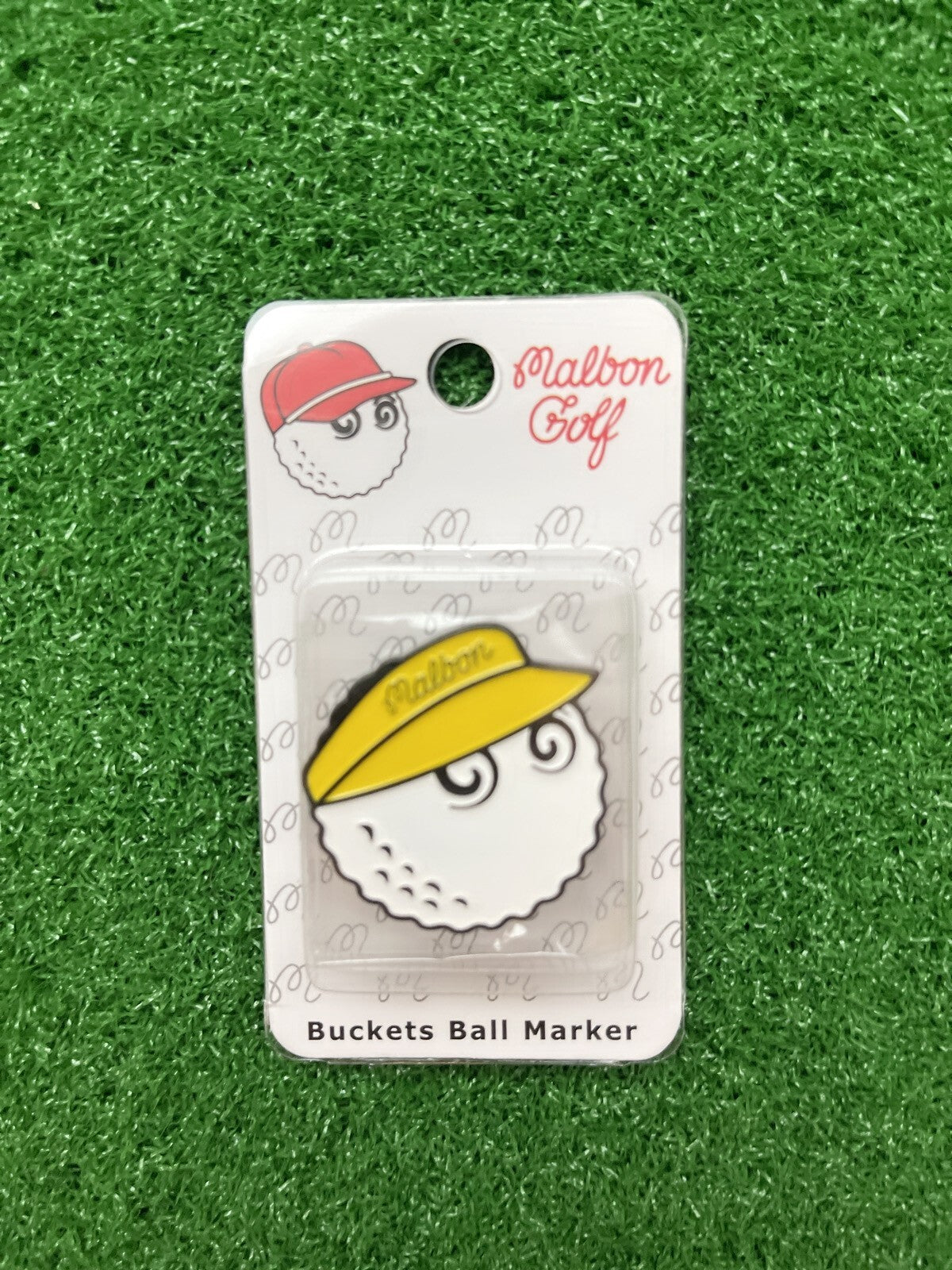 Magnetic Golf Ball Marker with Hat Clip - Malbon Style Assorted Set