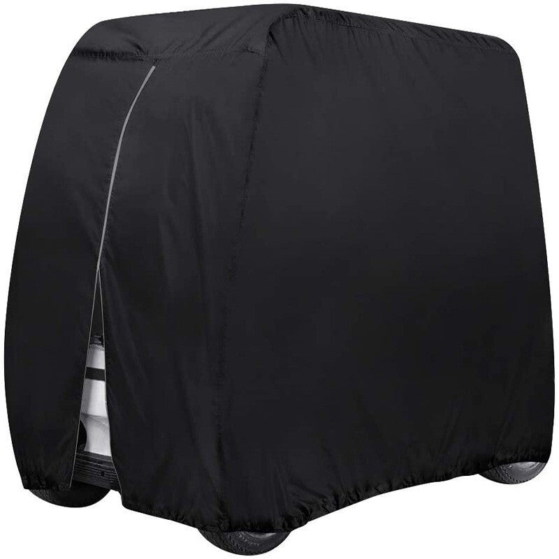 Waterproof 4-Passenger Golf Cart Cover for EZGO Club Car Yamaha Black
