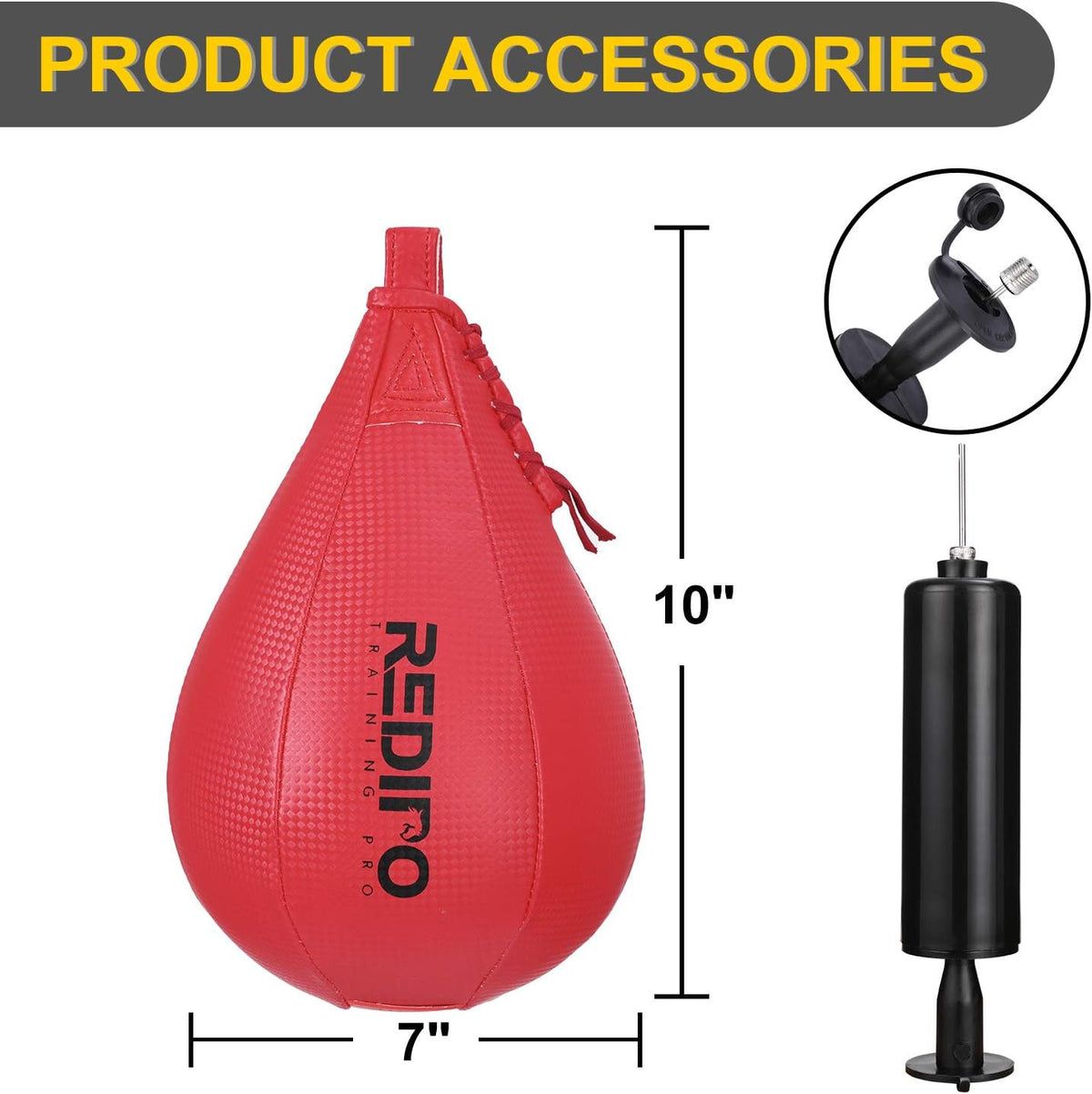 Heavy Duty PU Leather Speed Bag for Boxing & Martial Arts Training