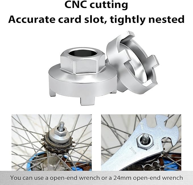 Bicycle Freewheel Remover Tool for BMX & Single-Speed Hub Removal
