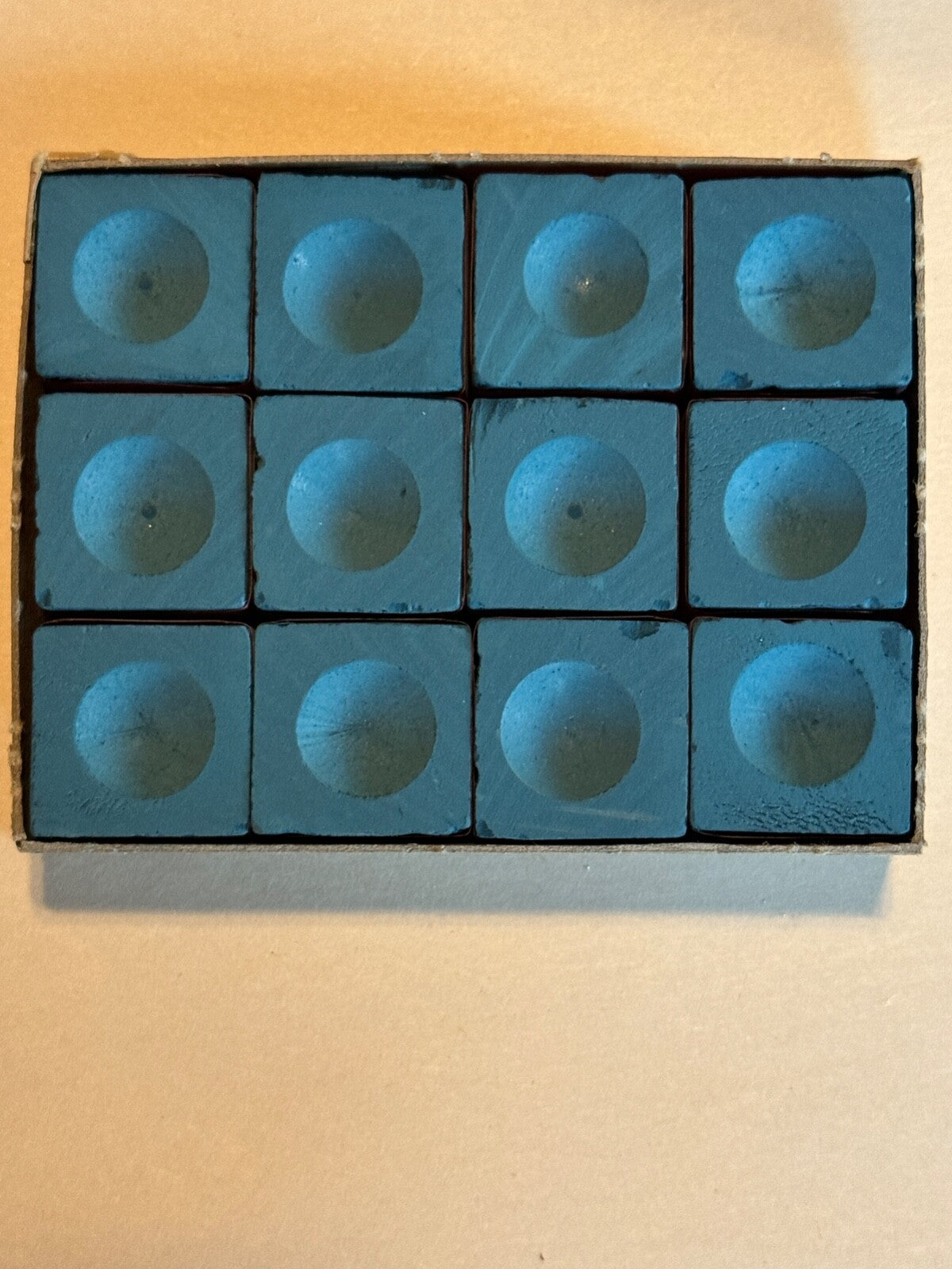 Master Blue Pool Cue Chalk 12 Pack - Official BCA Chalk for Pool