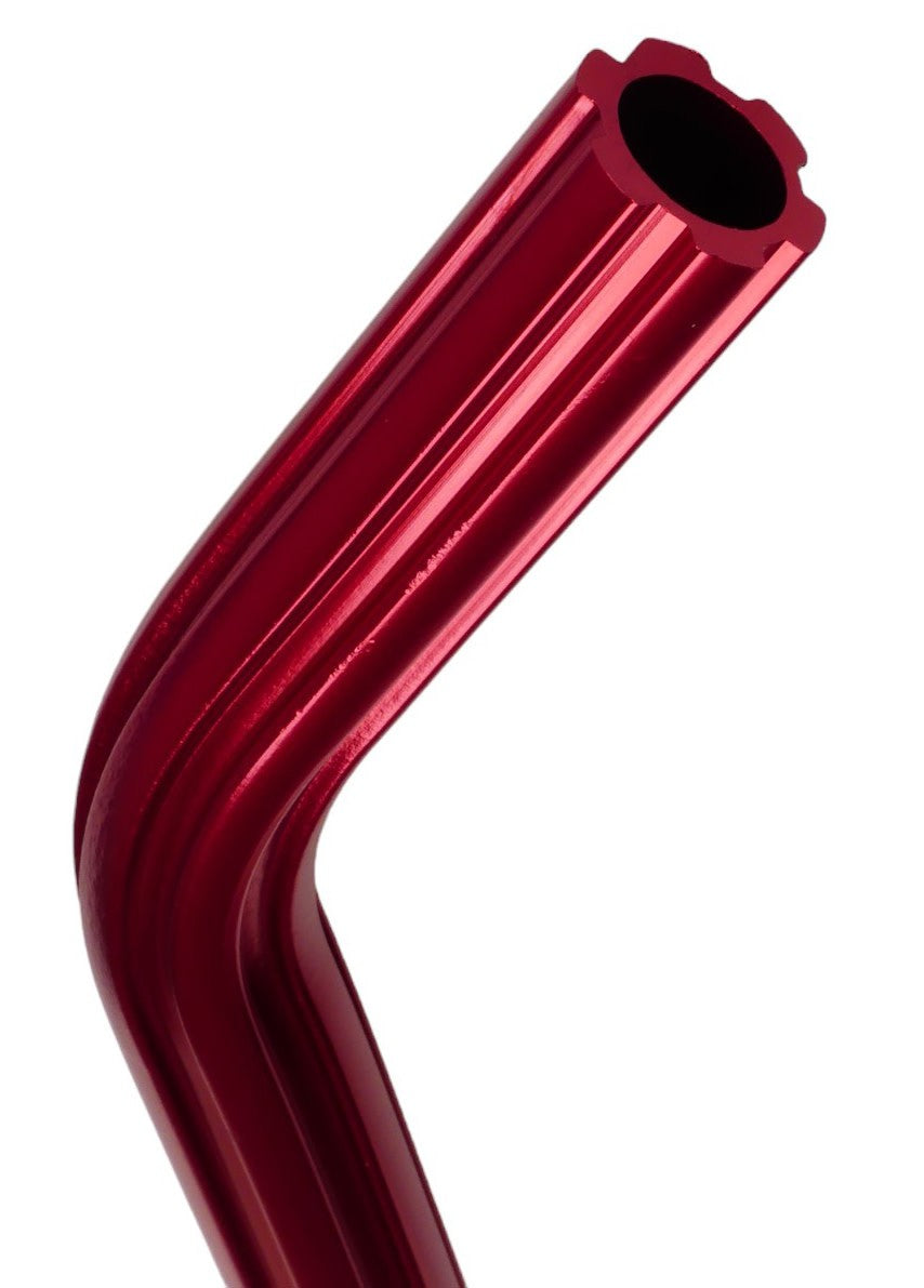 Aluminum Alloy Bicycle Seat Post 22.2mm 490mm Red BMX Old School Drop Seat