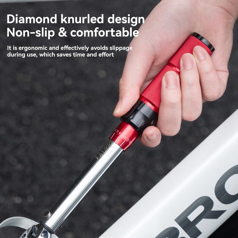 Bike Torque Wrench 1/4 Inch Drive 72-Tooth Ratchet Adjustable 2-24Nm