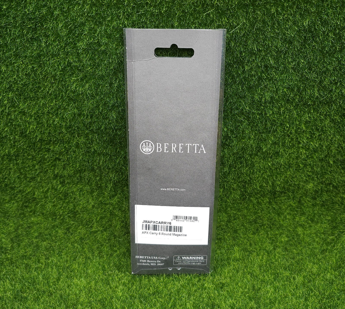 Beretta APX Carry OEM 9mm 6-Round Pistol Magazine - Steel Body, Polymer Base