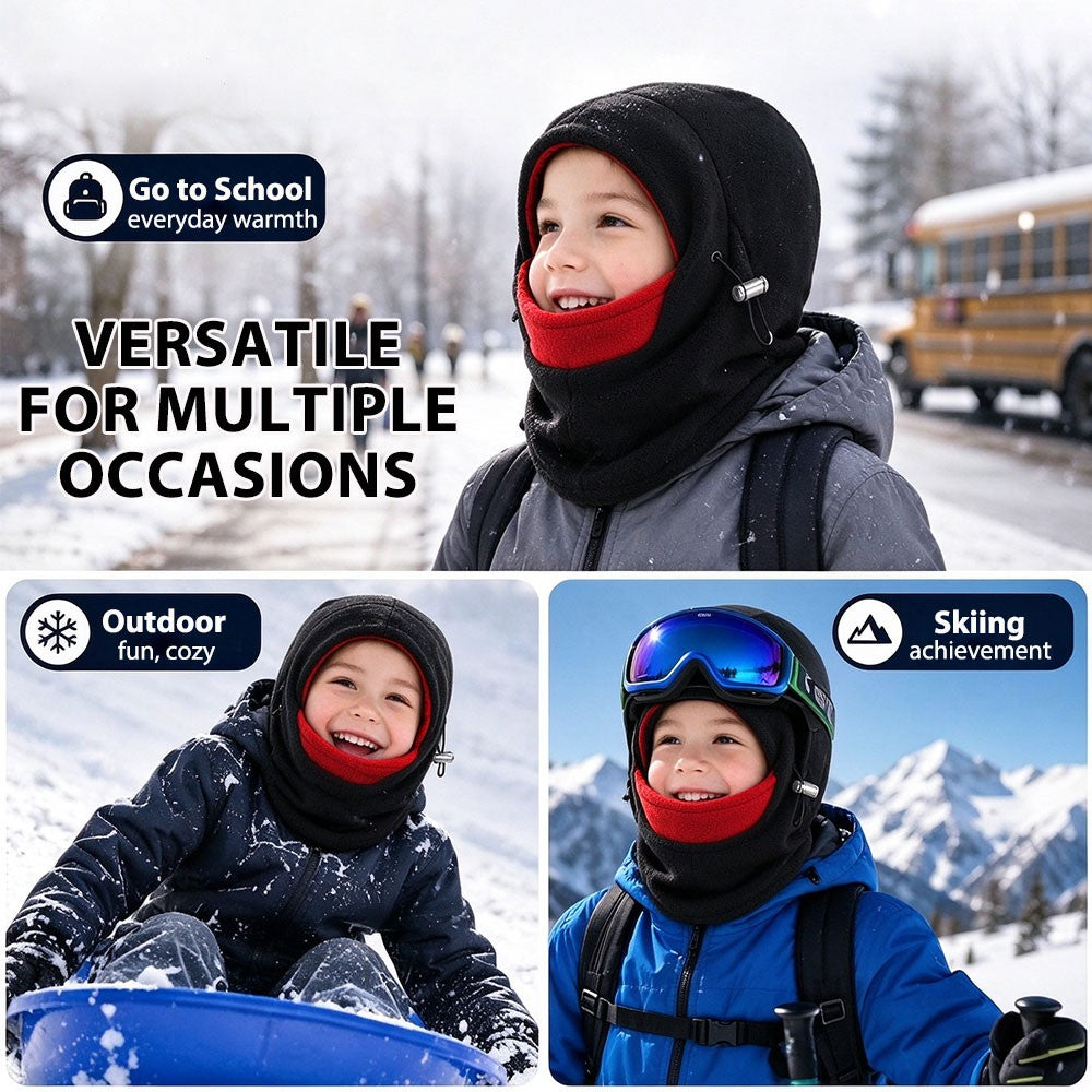 Kids Windproof Balaclava Ski Mask for Children Winter Warm Hat Full Face Cover