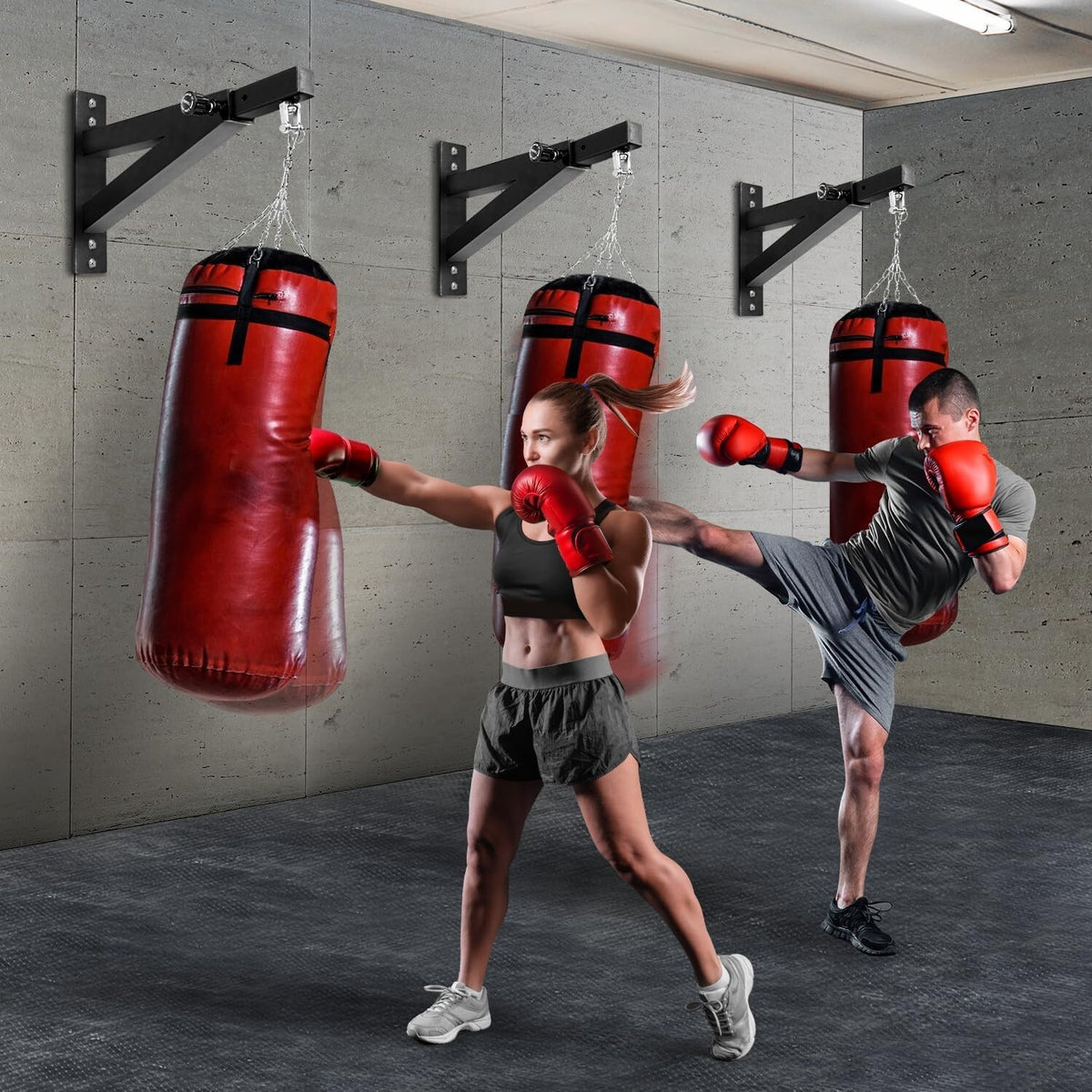 Heavy Bag Wall Mount Hanger Adjustable Heavy Duty Boxing Equipment