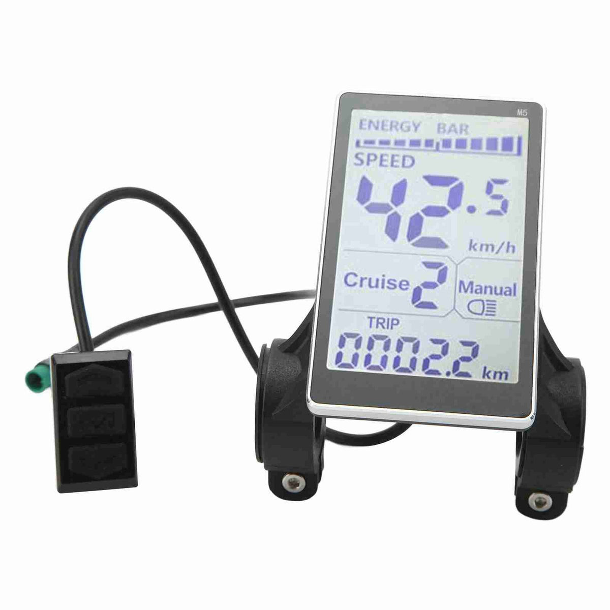 Electric Bike LCD Display 24-60V Speed & Battery Monitor Waterproof