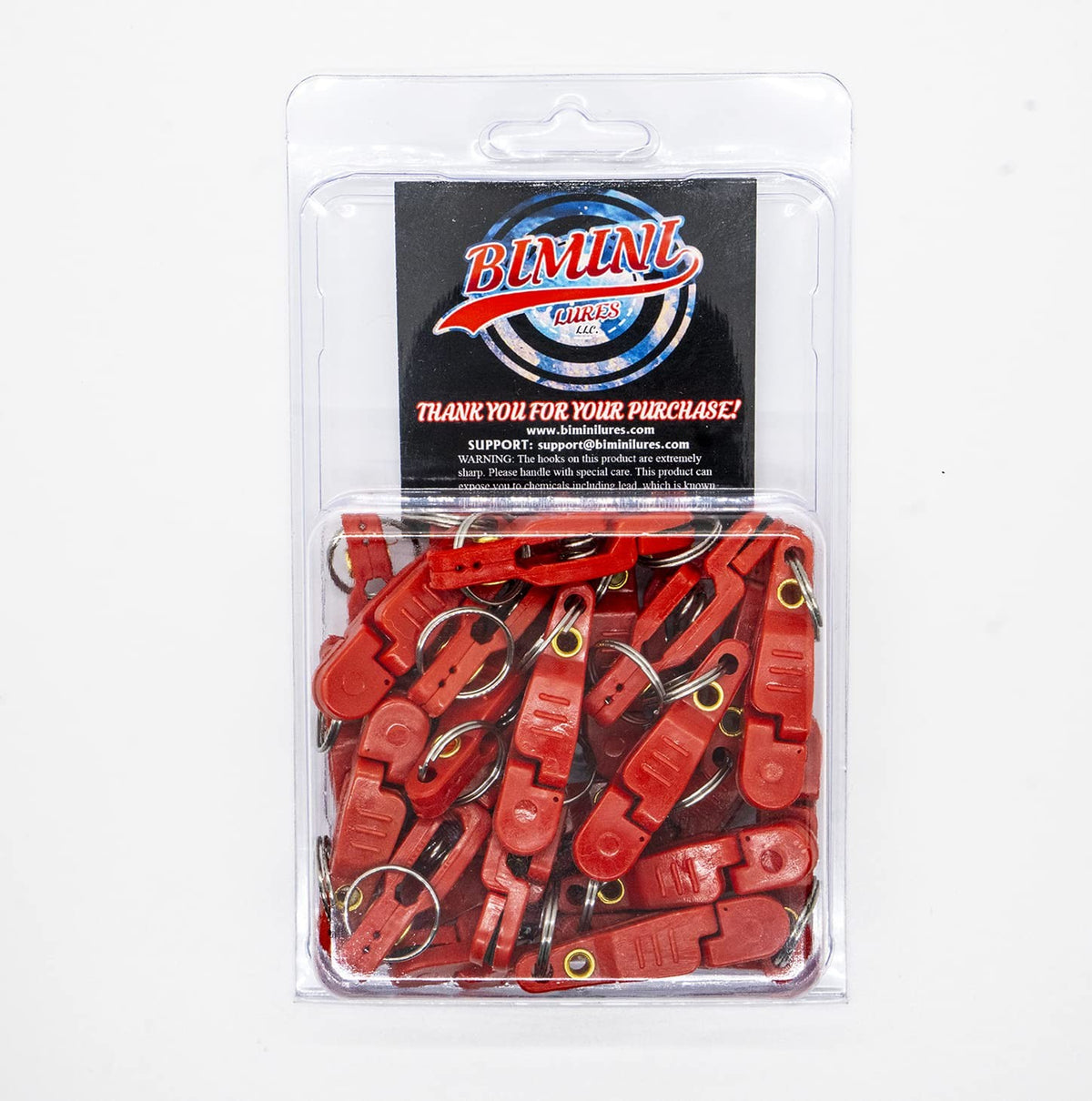 Pro Snap Weights for Trolling Red Clip - 25 Line Tension Release Clips