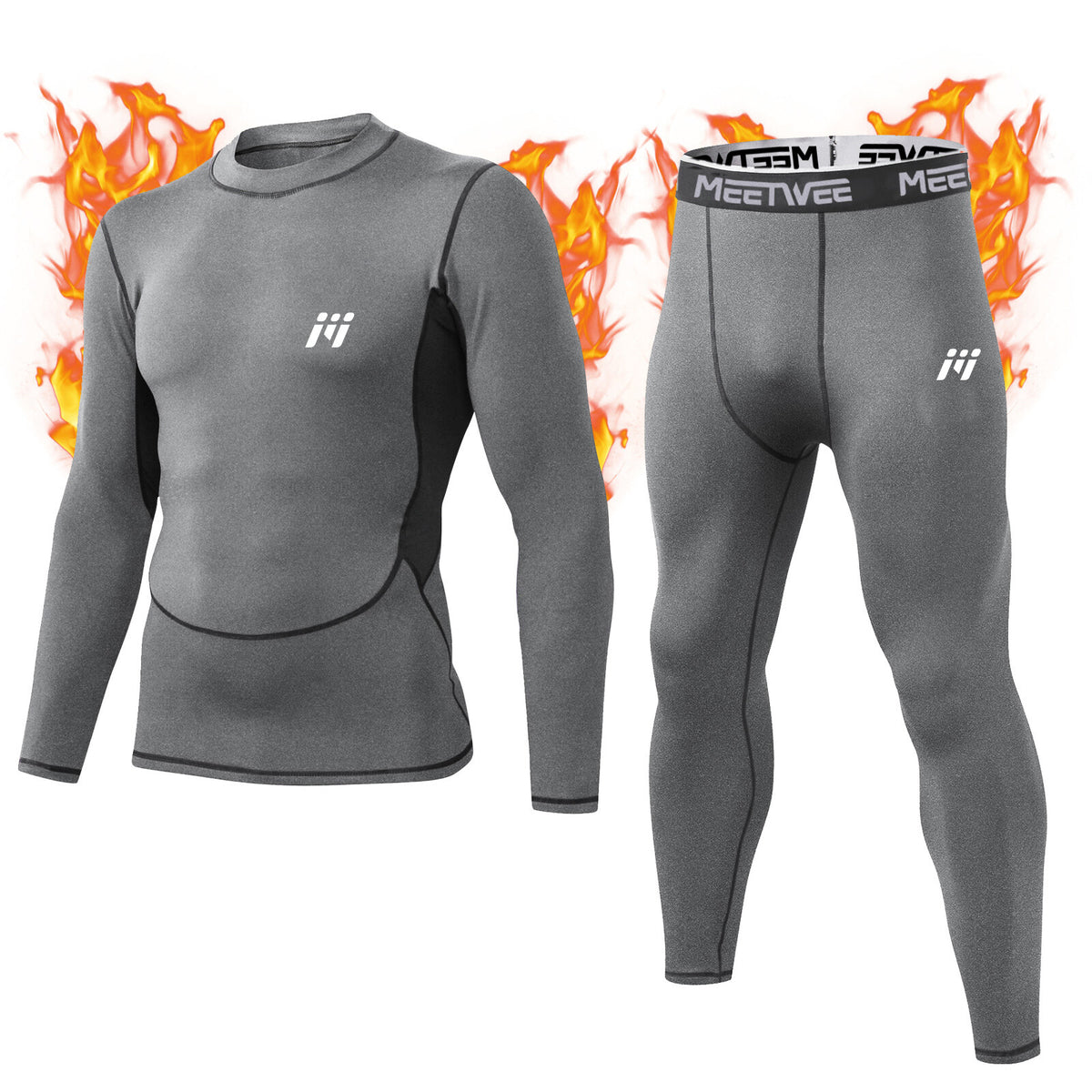 Men's Thermal Long Johns Base Layer Sets for Winter Ski & Cold Weather