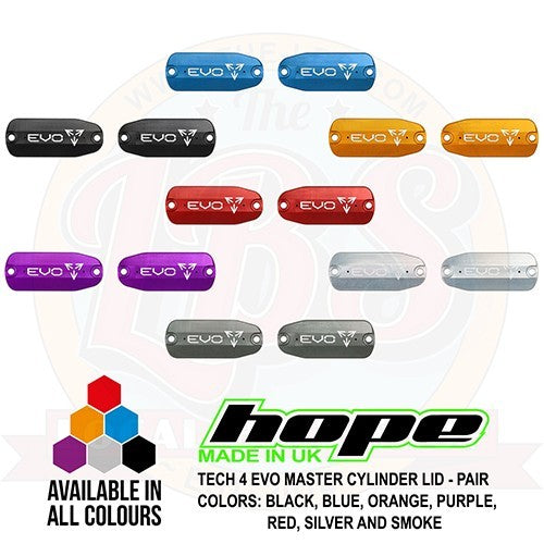Master Cylinder Cap Lid for Hope Tech 4 EVO - All Colors, Replacement