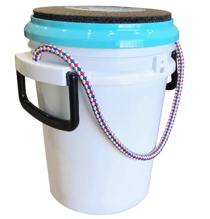 5 Gallon Rope Handle Bucket with Padded Seat for Outdoor Activities