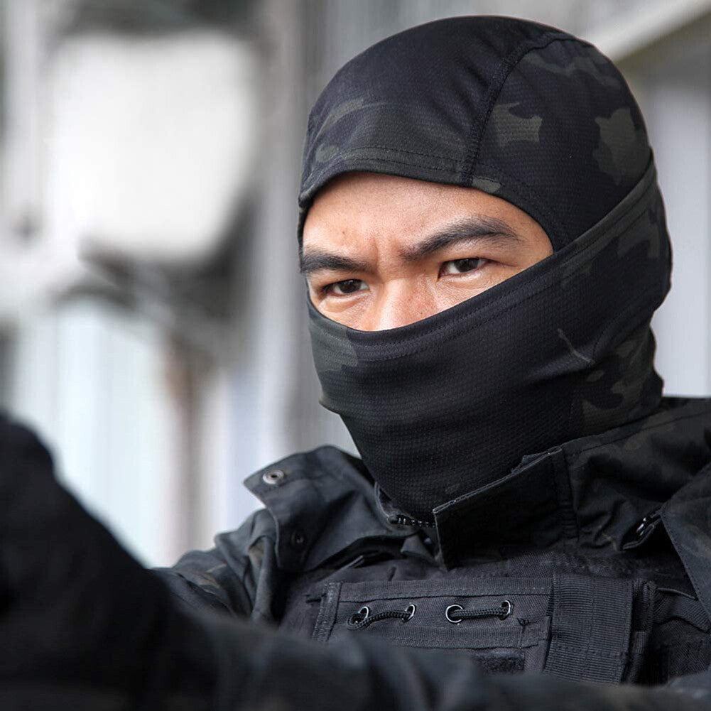 Tactical Camo Face Mask UV Protection Balaclava for Outdoor Activities
