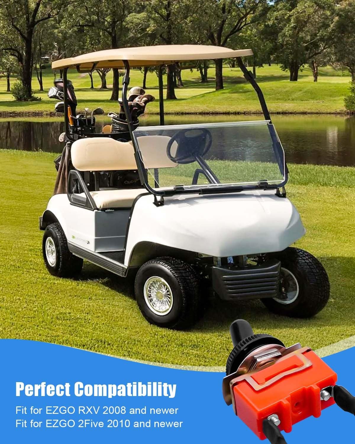 Golf Cart Run Tow Switch Replacement for EZGO RXV 2008+ and TXT 2010+