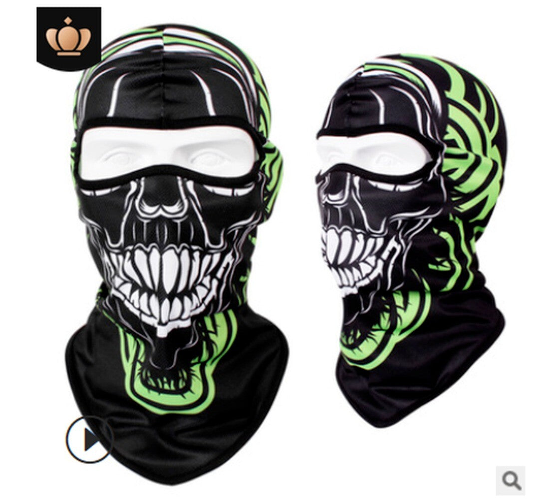 Unisex Full Face Skull Mask Balaclava for Motorcycle & Outdoor Sports