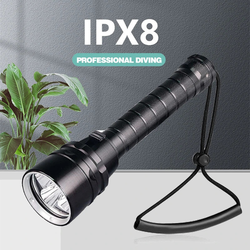 300000LM LED Diving Flashlight Waterproof Torch for Scuba Diving