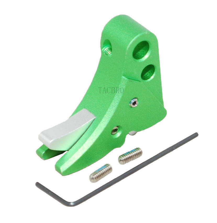 Anodized Aluminum Trigger Shoe with Safety for Gen 1-3 - Multiple Colors