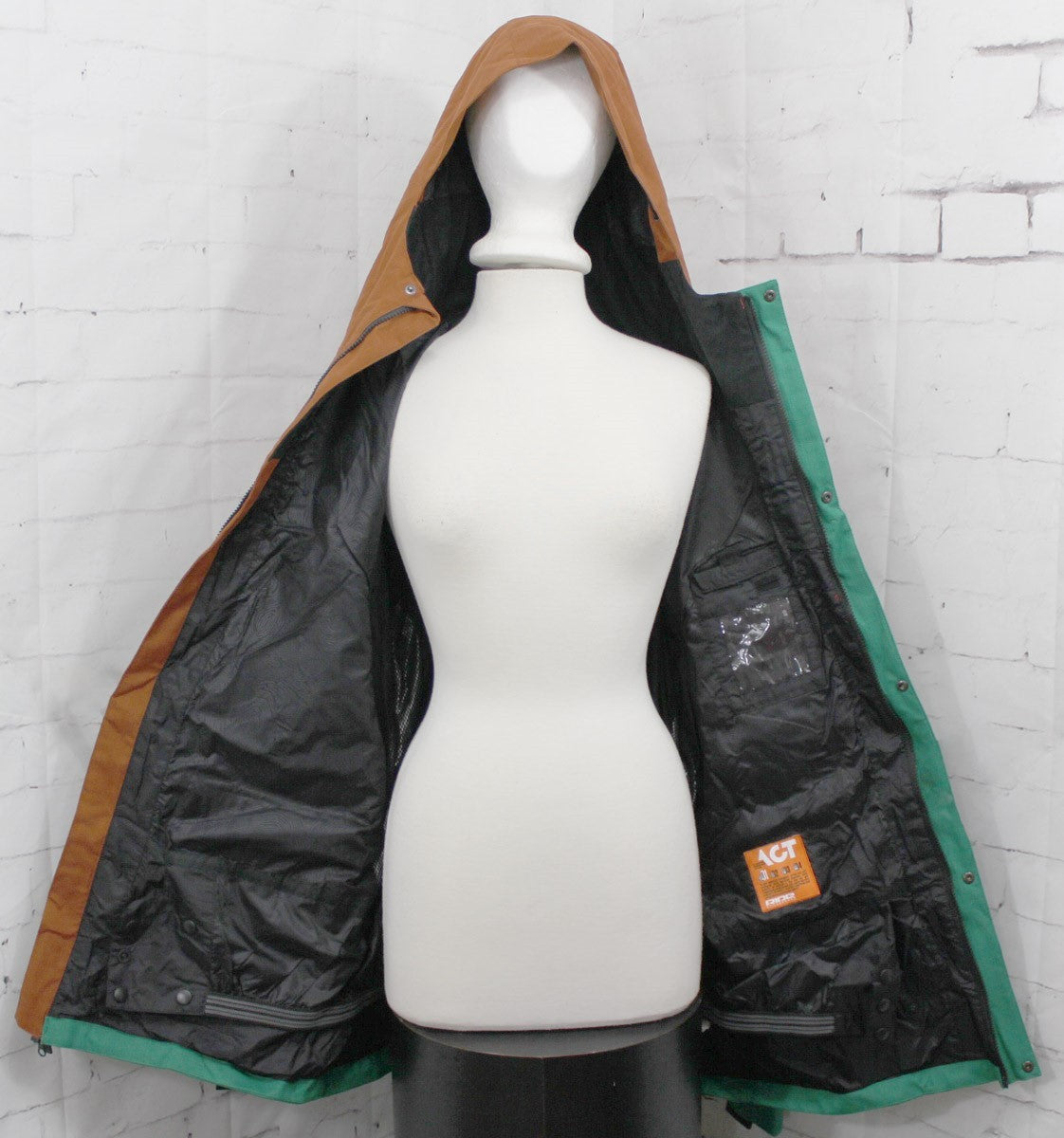 Men's Snowboard Shell Jacket - Waterproof & Breathable, Kelly Green, Large