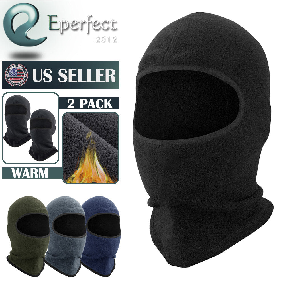 Full Face Ski Mask Balaclava Winter Thermal Fleece Hood Neck Warmer for Cycling & Snow Sports